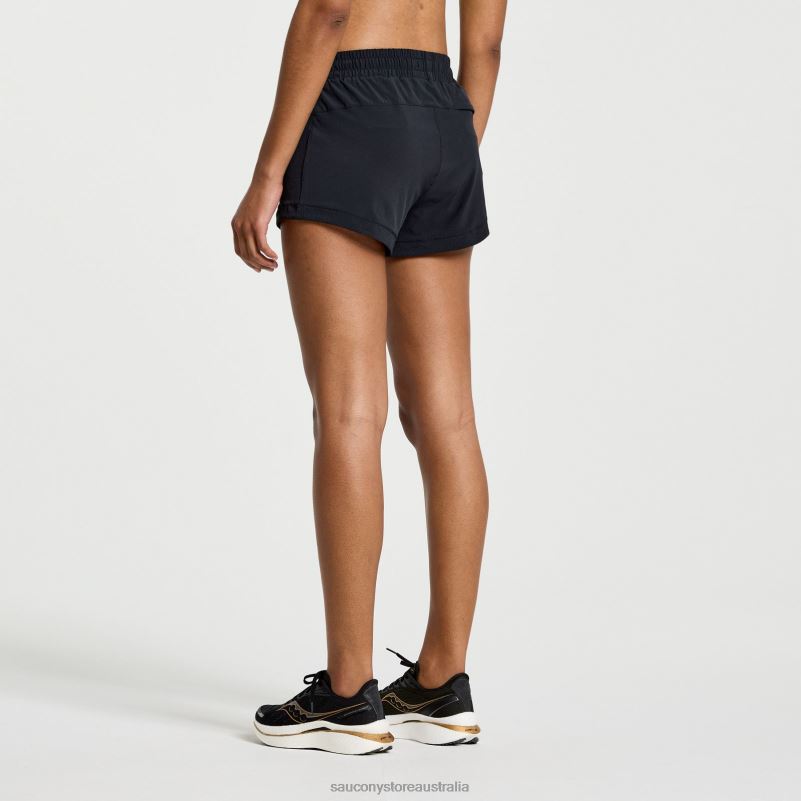Saucony Women Outpace 3 Short 8460X841 Black