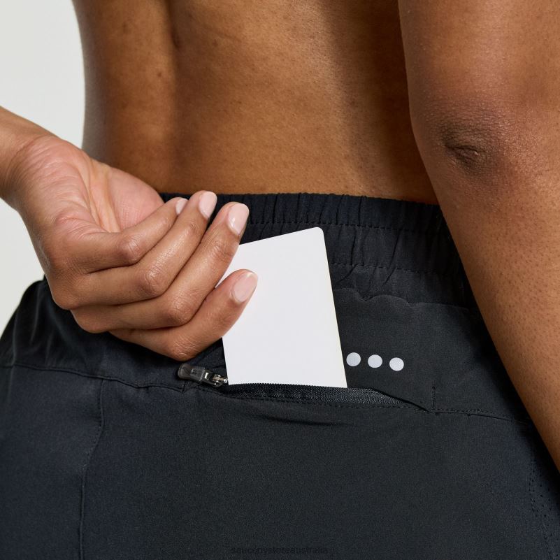 Saucony Women Outpace 3 Short 8460X841 Black