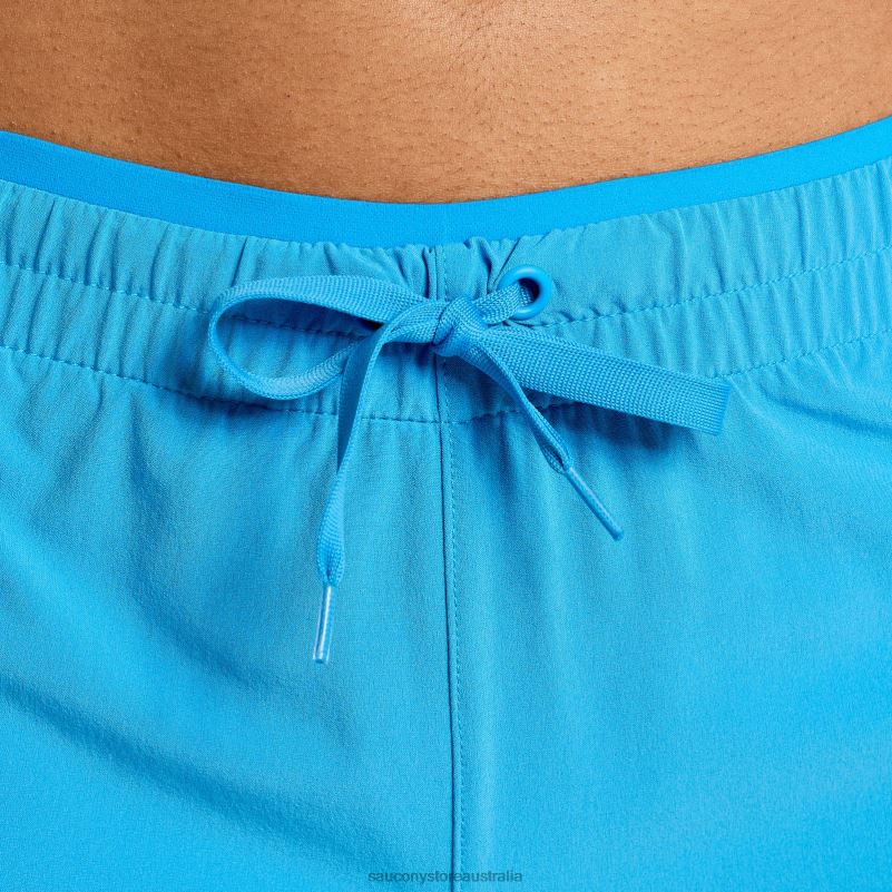 Saucony Women Outpace 5 Short 8460X811 Azure