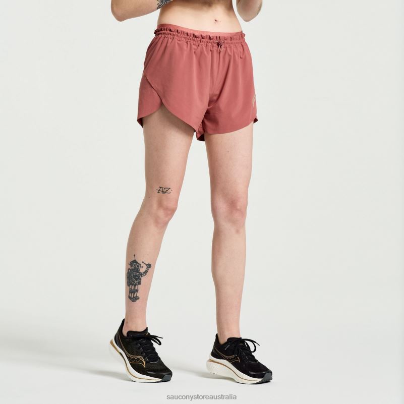 Saucony Women Pinnacle 2.5 Short 8460X844 Apple Butter