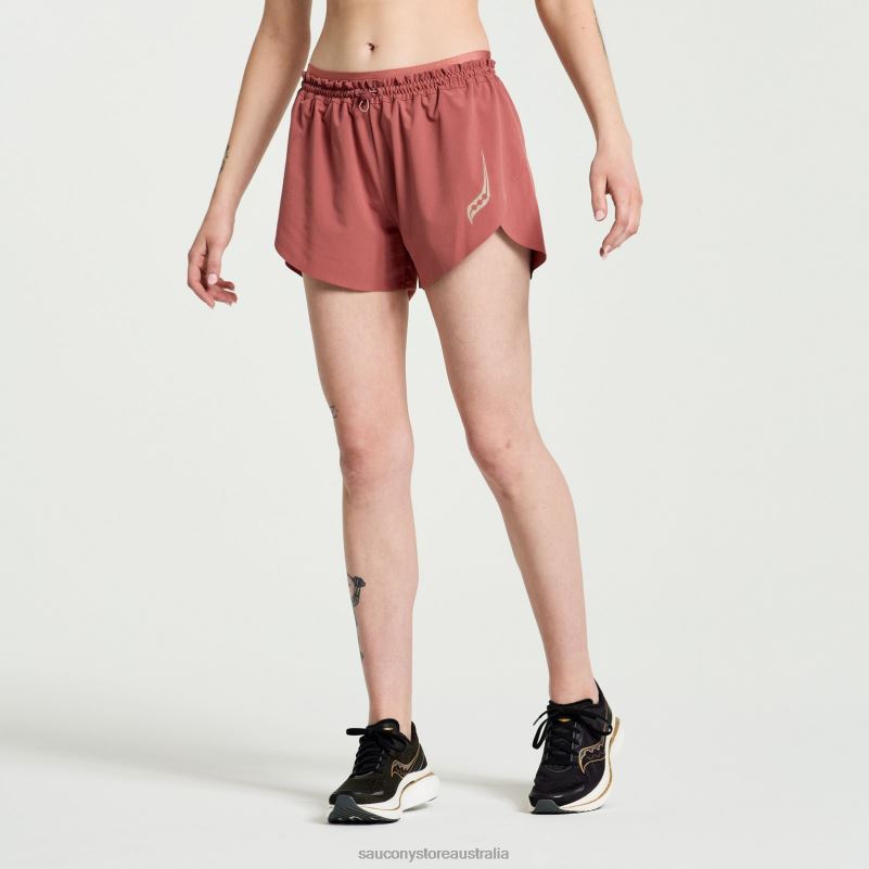 Saucony Women Pinnacle 2.5 Short 8460X844 Apple Butter