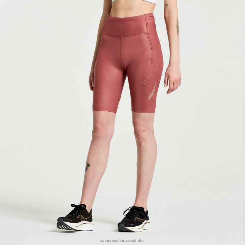 Saucony Women Pinnacle 8 Tight Short 8460X845 Apple Butter