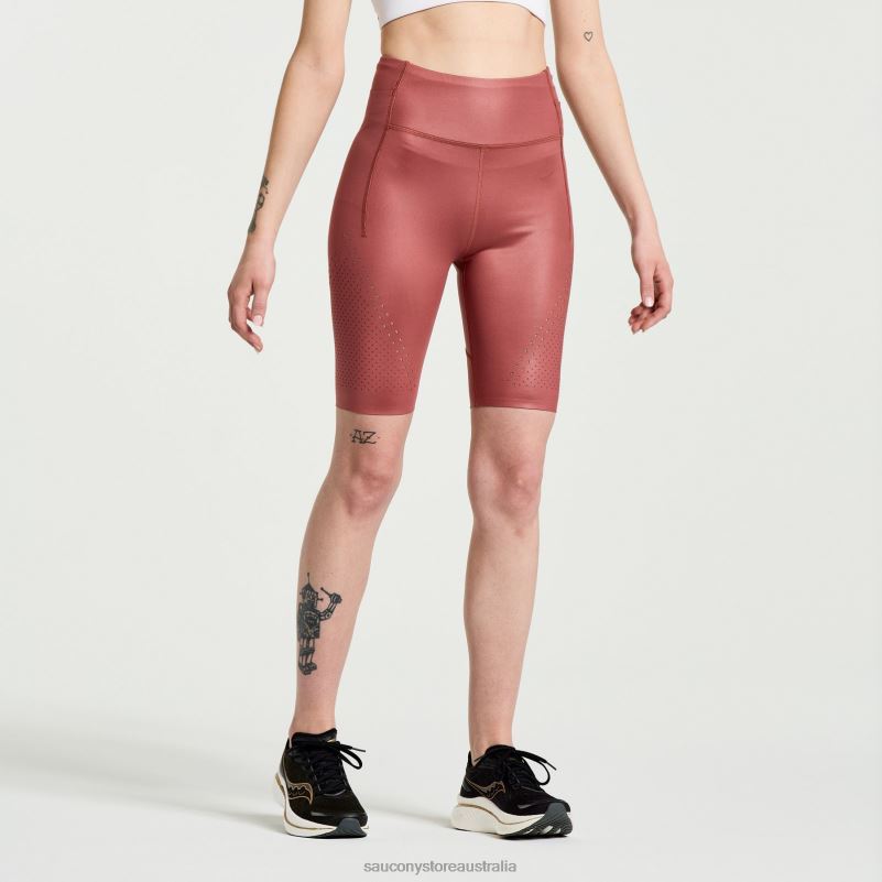 Saucony Women Pinnacle 8 Tight Short 8460X845 Apple Butter