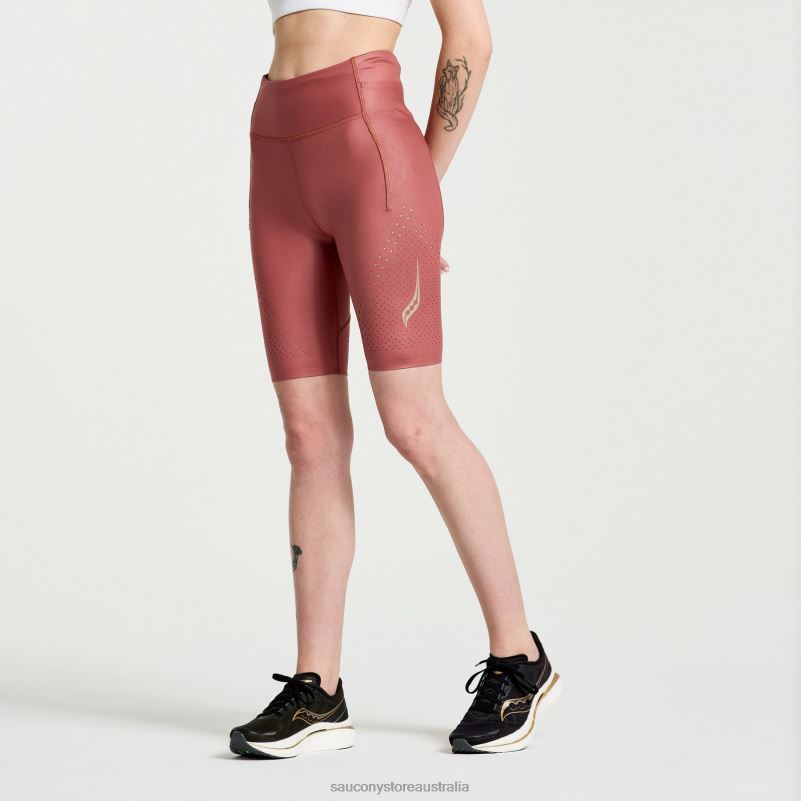Saucony Women Pinnacle 8 Tight Short 8460X845 Apple Butter