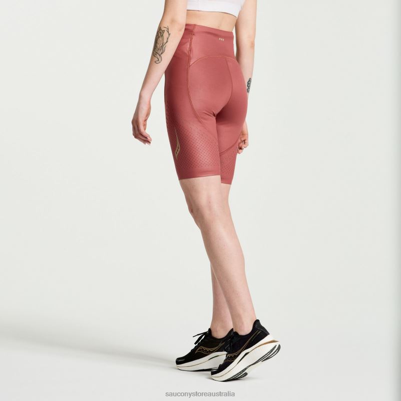 Saucony Women Pinnacle 8 Tight Short 8460X845 Apple Butter