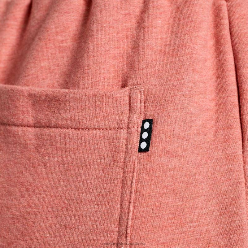 Saucony Women Rested Sweat Short 8460X832 Soot Heather Graphic