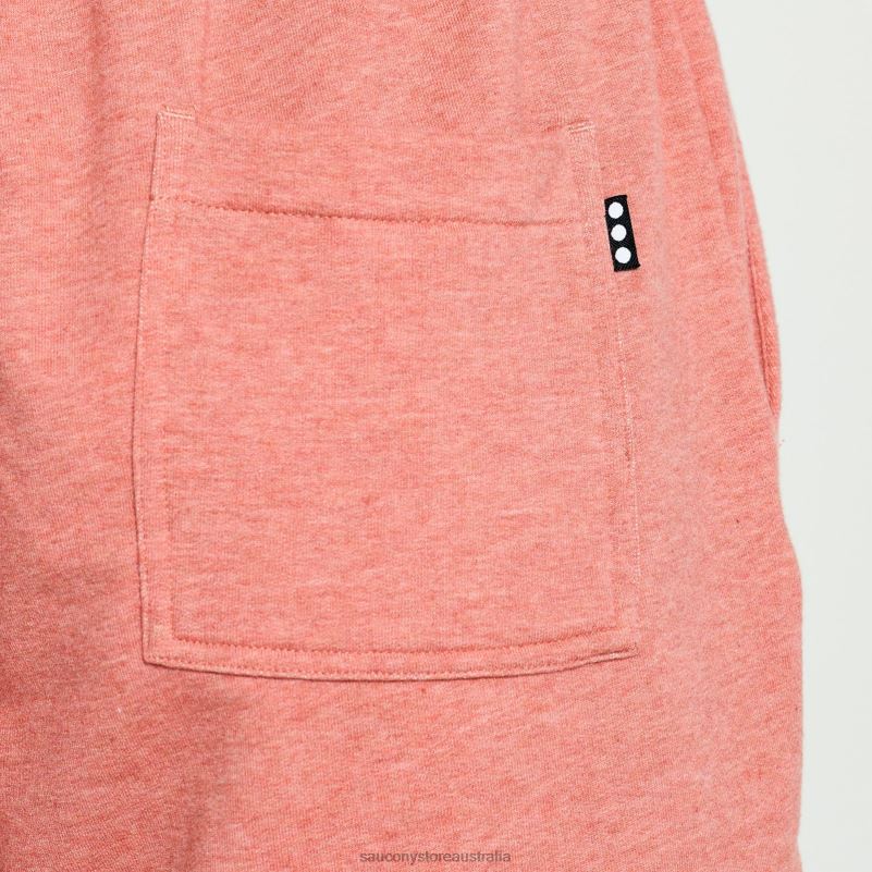 Saucony Women Rested Sweat Short 8460X832 Soot Heather Graphic