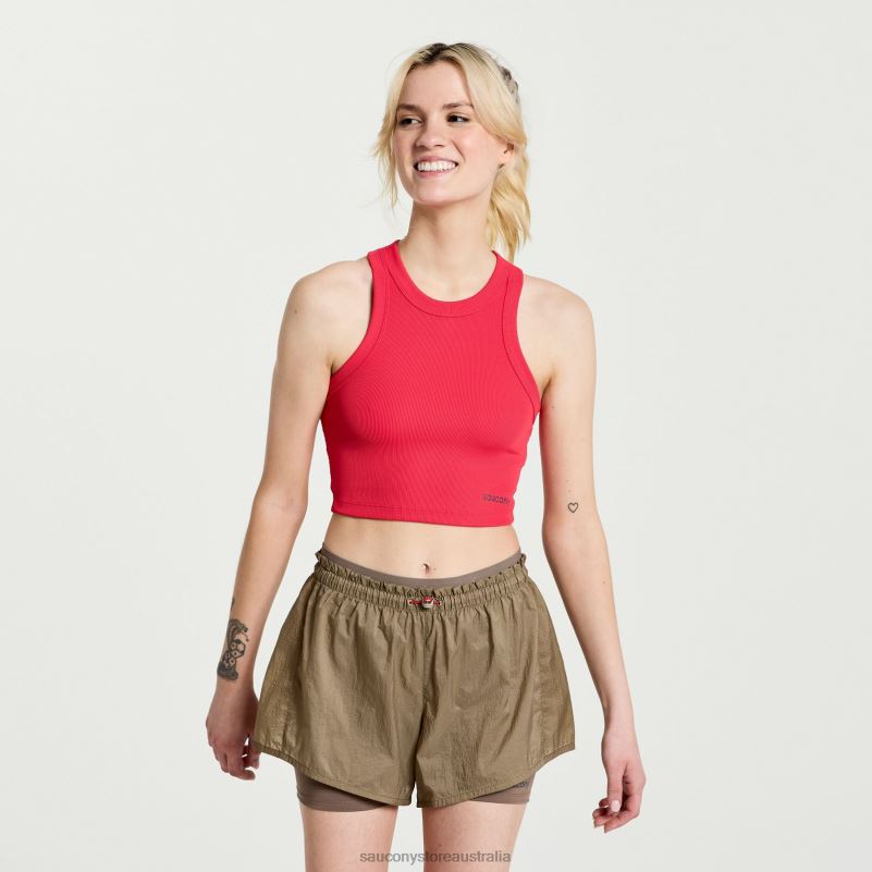 Saucony Women Elevate Crop Top 8460X771 Rose