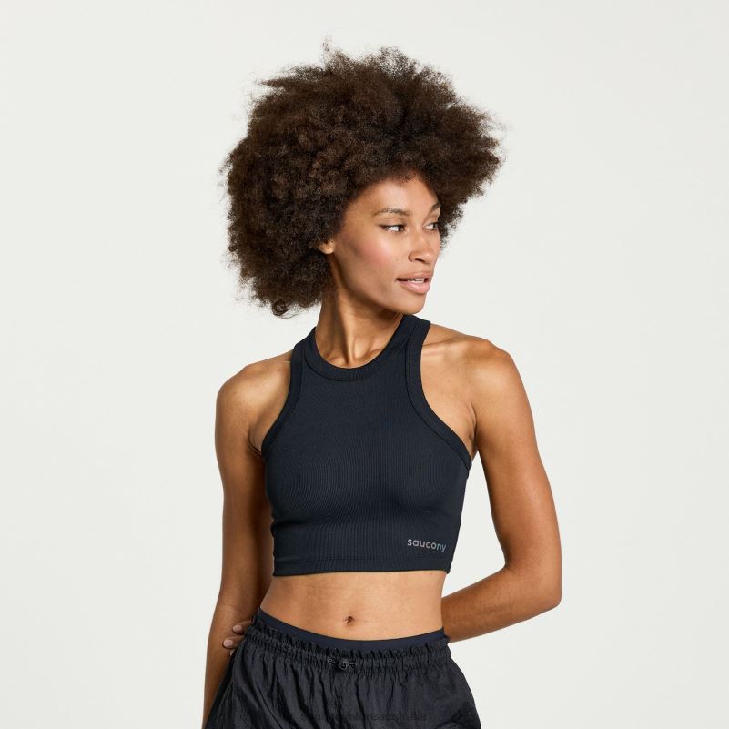 Saucony Women Elevate Crop Top 8460X772 Black