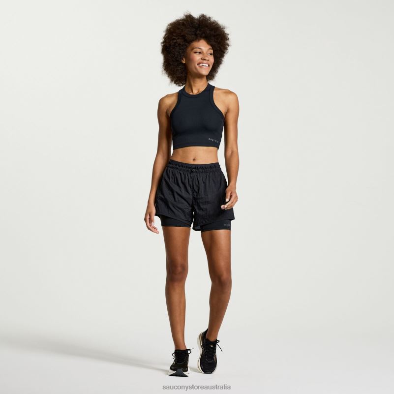 Saucony Women Elevate Crop Top 8460X772 Black