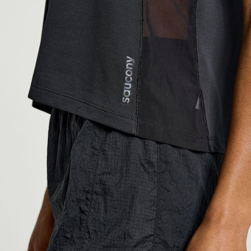 Saucony Women Elevate Tank Top 8460X750 Black