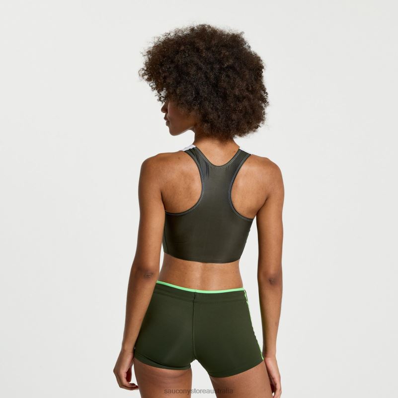 Saucony Women Elite Crop Top 8460X756 Umbra