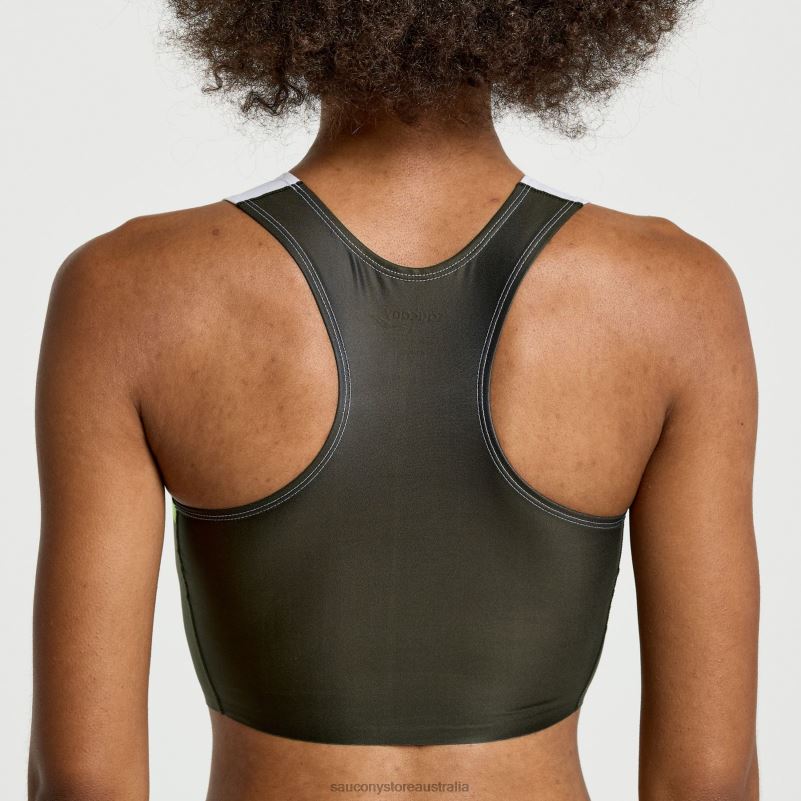 Saucony Women Elite Crop Top 8460X756 Umbra