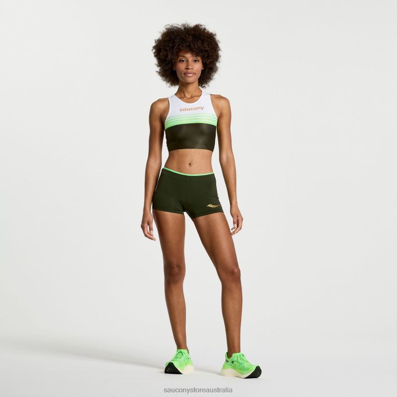 Saucony Women Elite Crop Top 8460X756 Umbra
