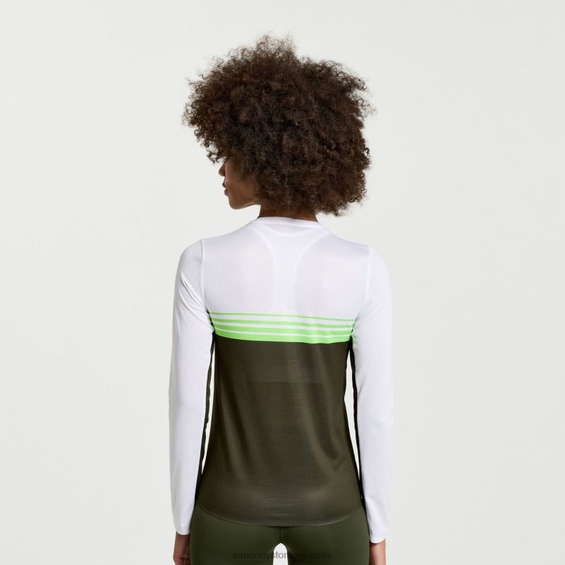 Saucony Women Elite Long Sleeve 8460X761 Umbra