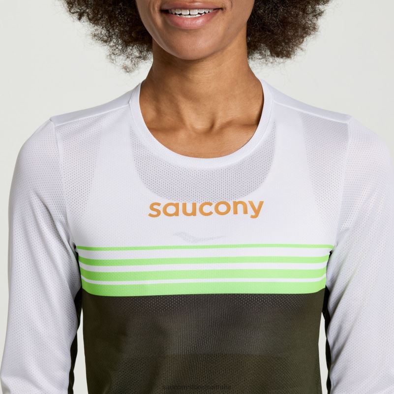 Saucony Women Elite Long Sleeve 8460X761 Umbra