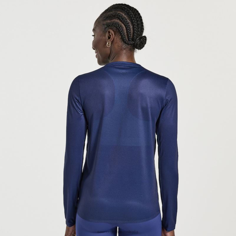 Saucony Women Elite Long Sleeve 8460X762 Sodalite