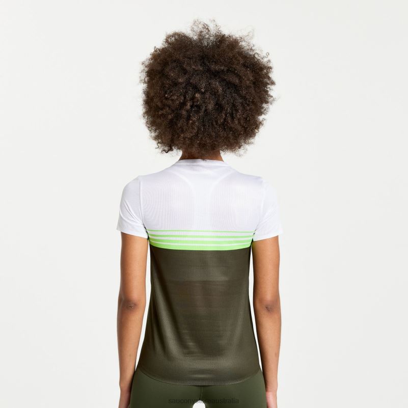 Saucony Women Elite Short Sleeve 8460X791 Umbra