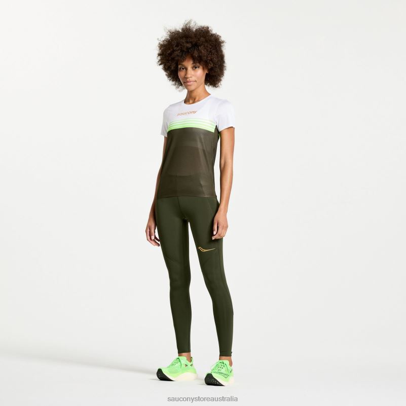 Saucony Women Elite Short Sleeve 8460X791 Umbra