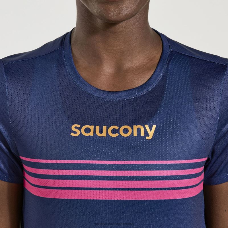 Saucony Women Elite Short Sleeve 8460X792 Sodalite