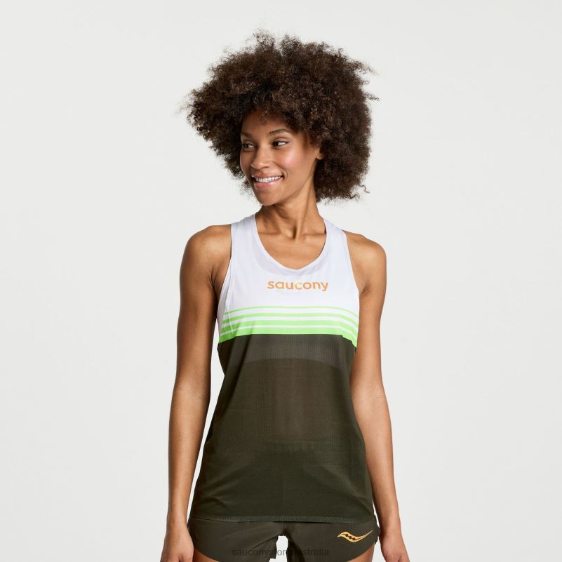 Saucony Women Elite Singlet 8460X754 Umbra
