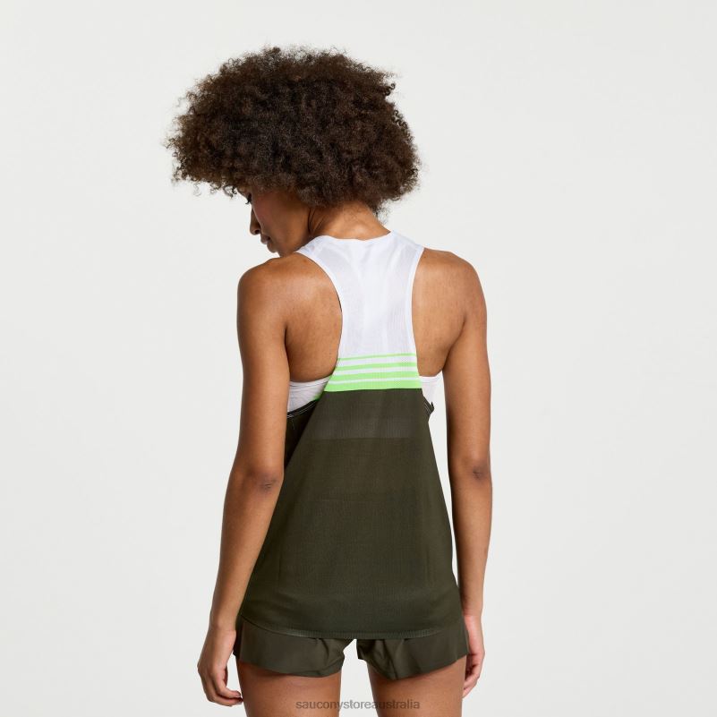 Saucony Women Elite Singlet 8460X754 Umbra