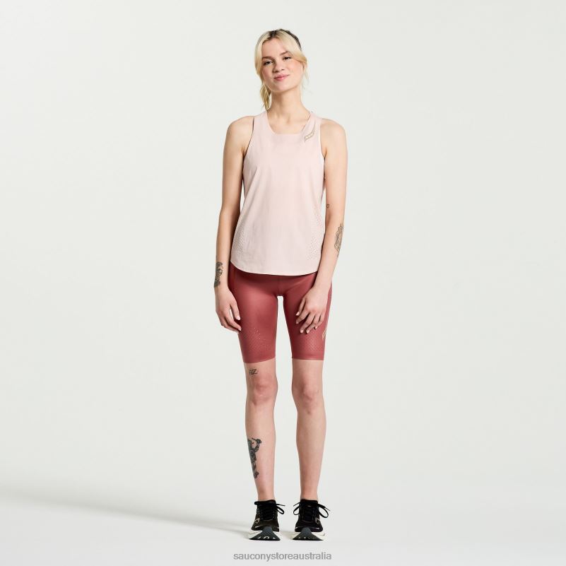 Saucony Women Pinnacle Tank 8460X725 Sepia Rose