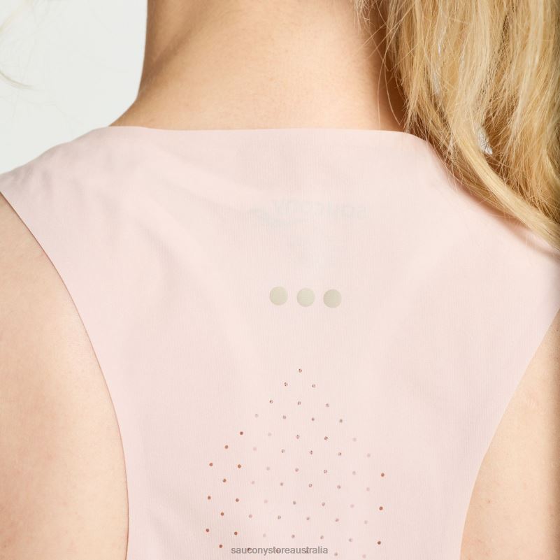 Saucony Women Pinnacle Tank 8460X725 Sepia Rose