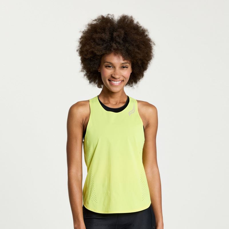 Saucony Women Pinnacle Tank 8460X726 Citron