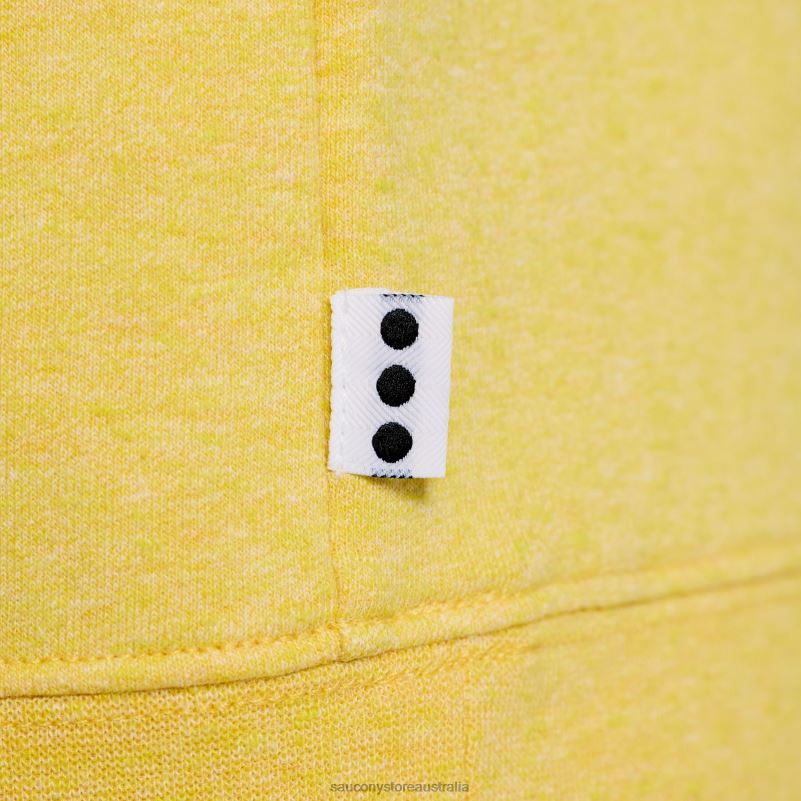 Saucony Women Rested Crewneck 8460X776 Sulphur Heather Graphic