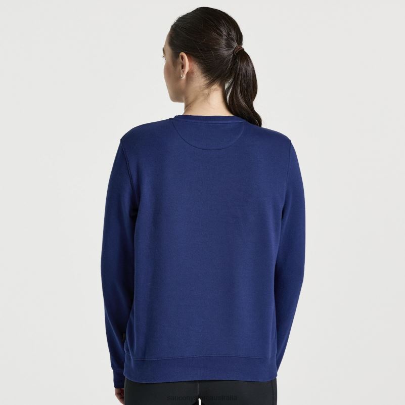 Saucony Women Rested Crewneck 8460X781 Sodalite