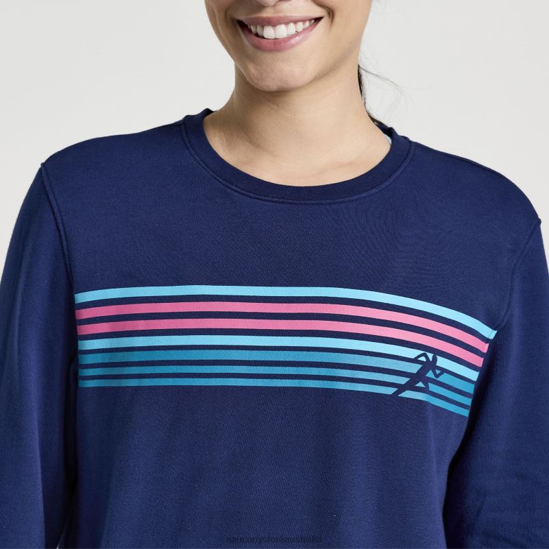 Saucony Women Rested Crewneck 8460X781 Sodalite