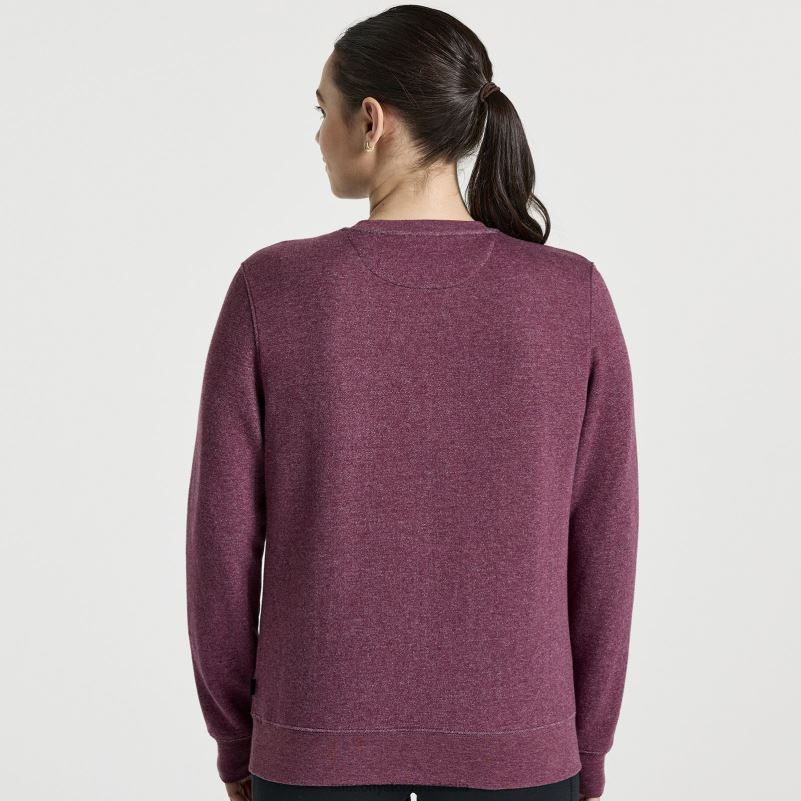 Saucony Women Rested Crewneck 8460X782 Stone Heather