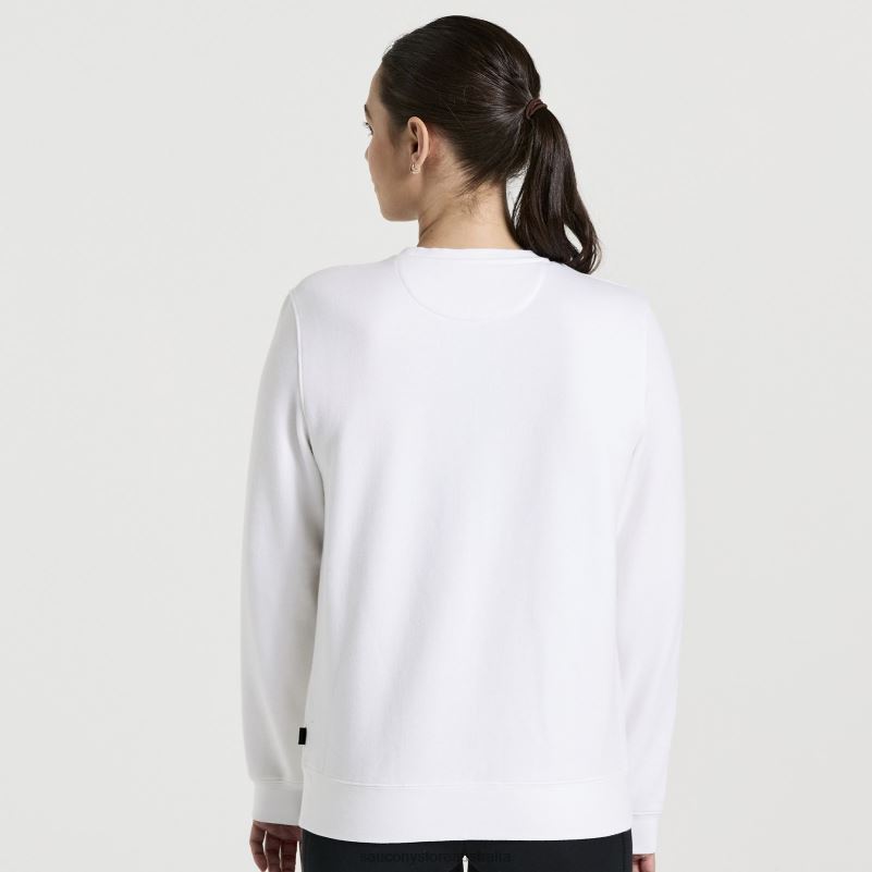 Saucony Women Rested Crewneck 8460X783 White