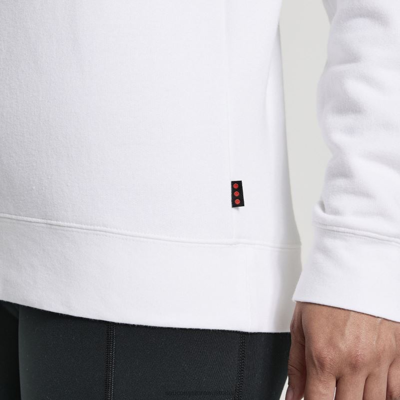 Saucony Women Rested Crewneck 8460X783 White
