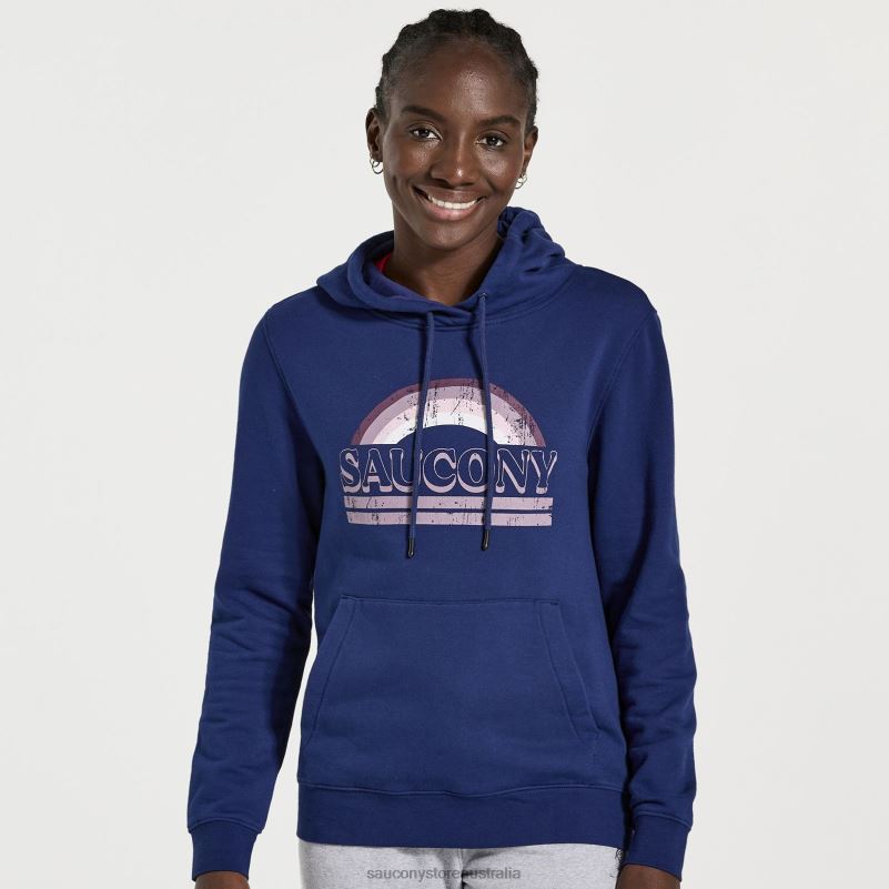 Saucony Women Rested Hoodie 8460X799 Sodalite
