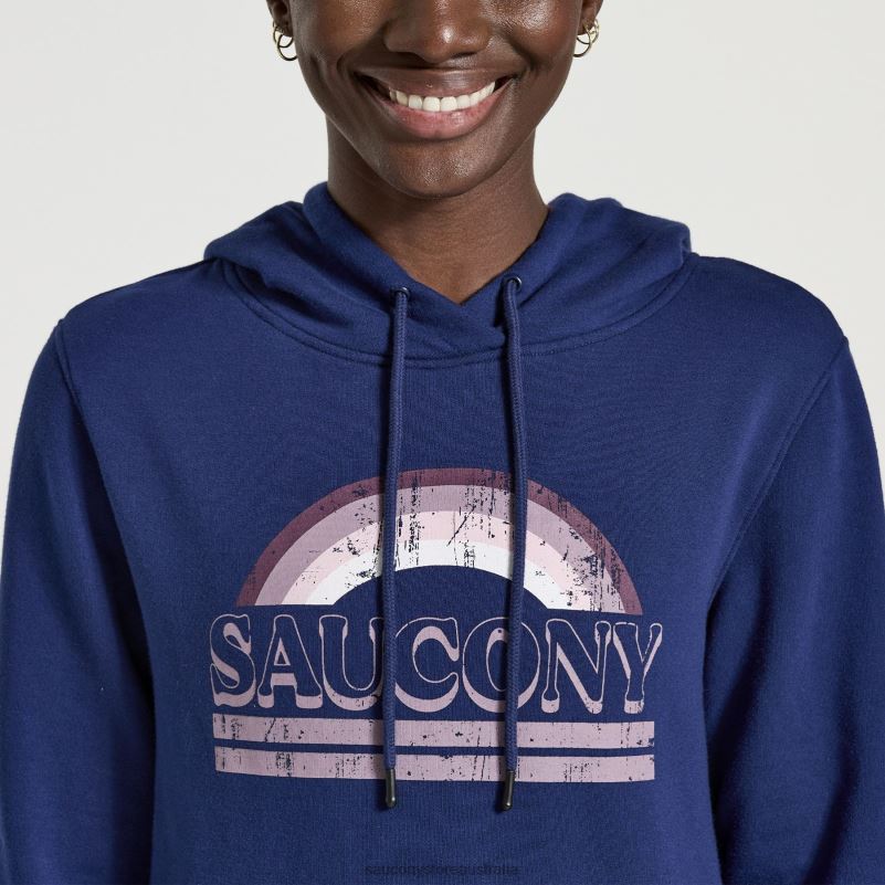 Saucony Women Rested Hoodie 8460X799 Sodalite