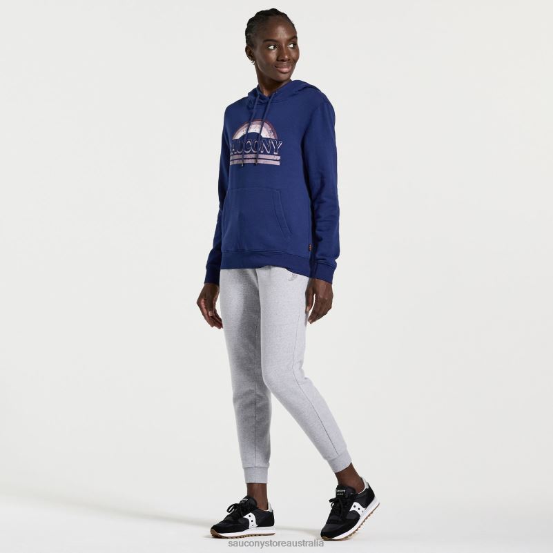 Saucony Women Rested Hoodie 8460X799 Sodalite