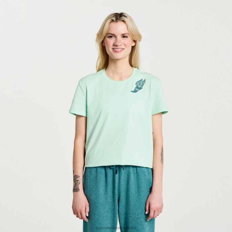 Saucony Women Rested T-Shirt 8460X784 Atmos Graphic