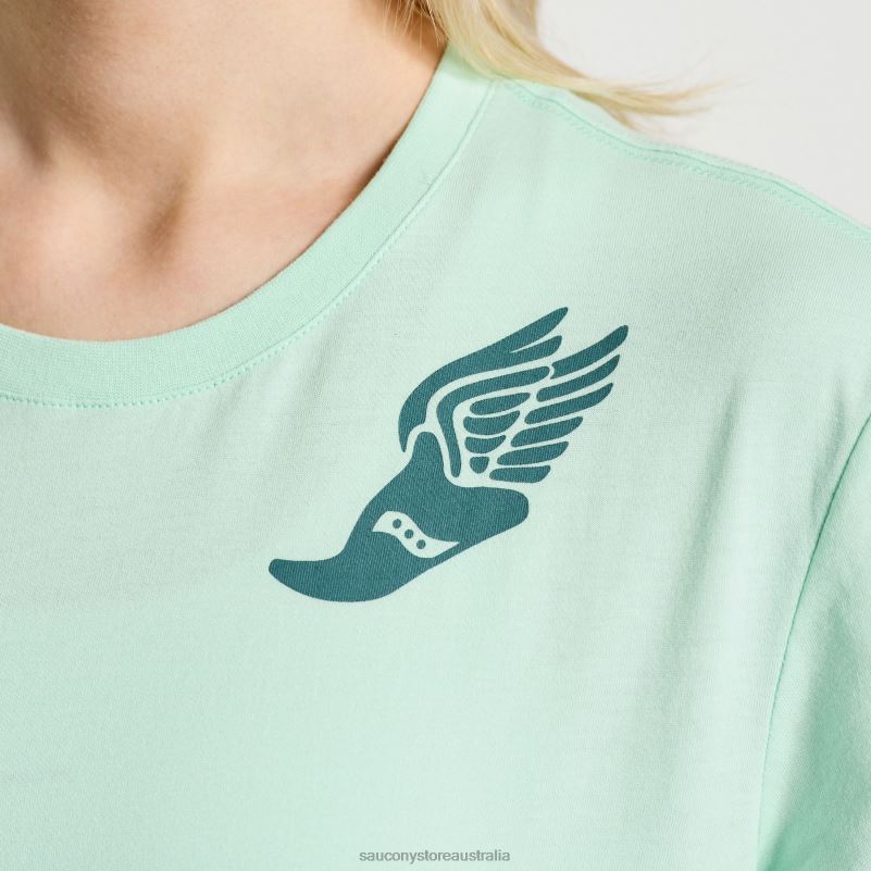 Saucony Women Rested T-Shirt 8460X784 Atmos Graphic