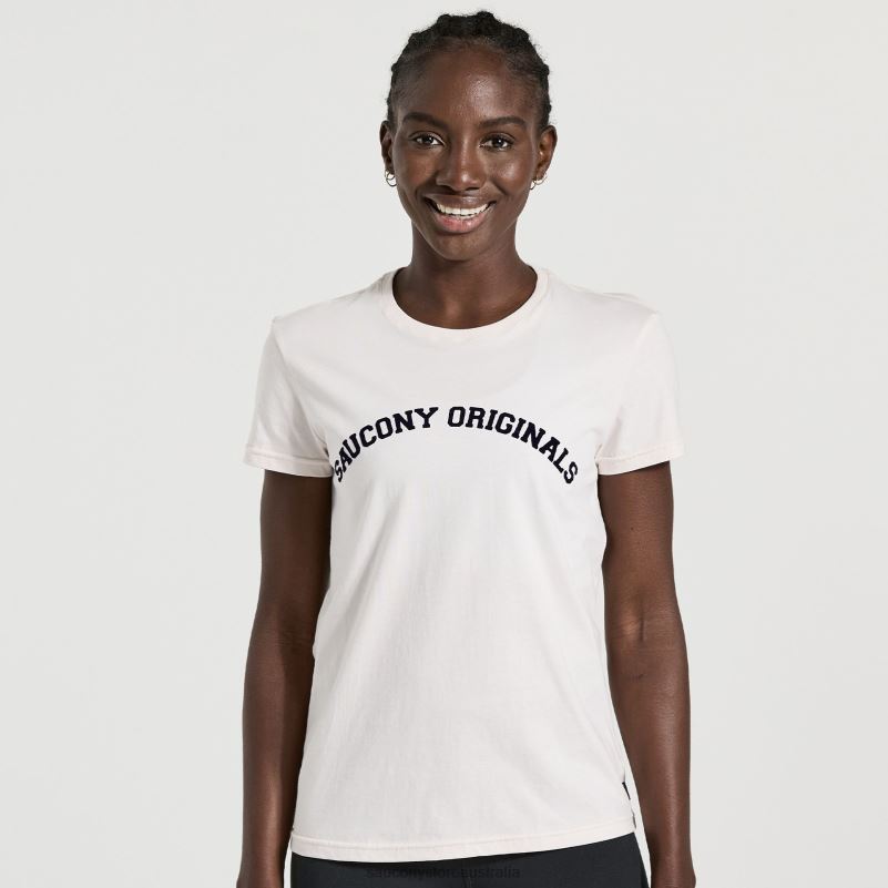 Saucony Women Rested T-Shirt 8460X789 Sand