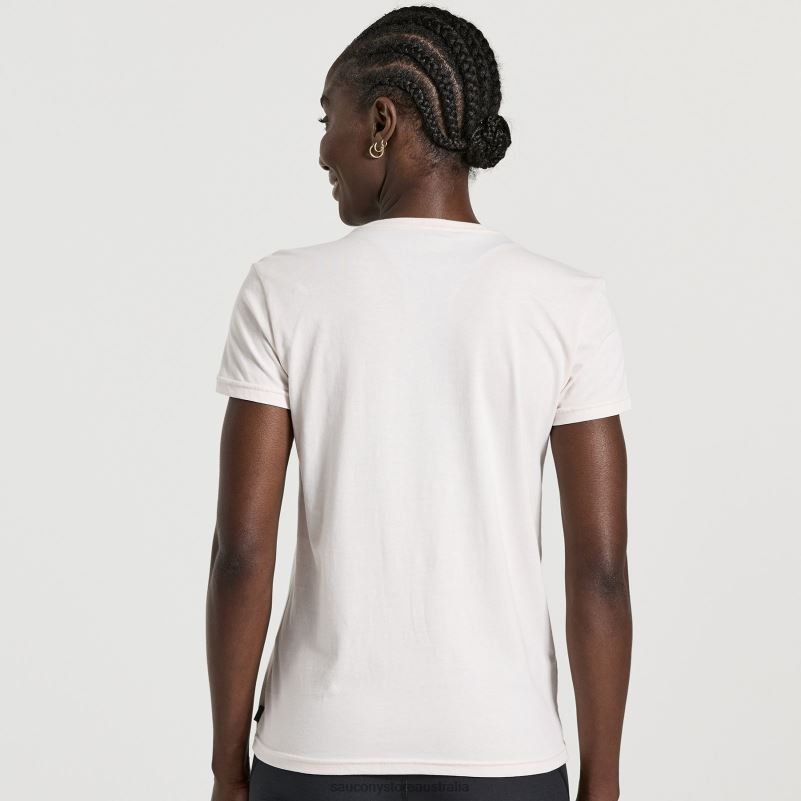 Saucony Women Rested T-Shirt 8460X789 Sand