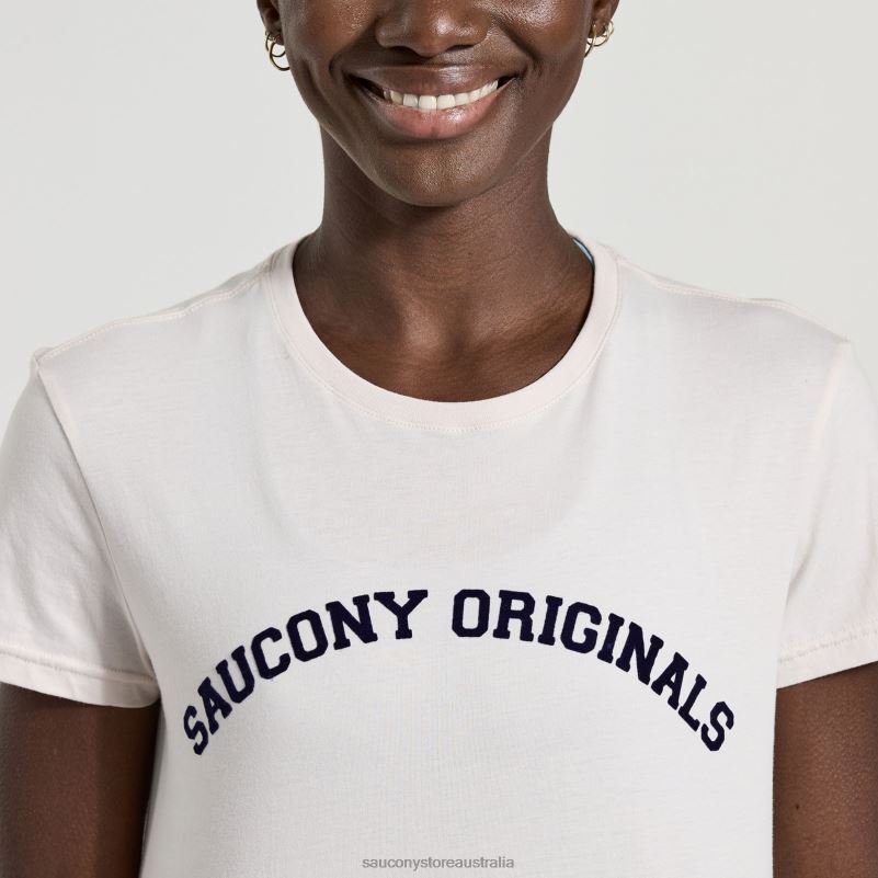 Saucony Women Rested T-Shirt 8460X789 Sand