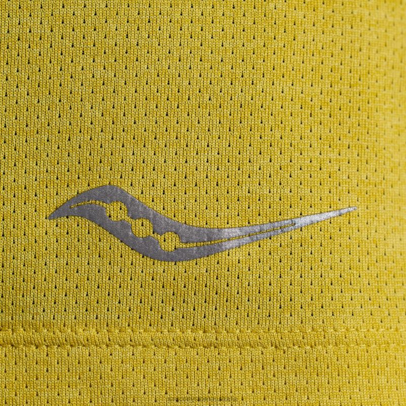 Saucony Women Stopwatch Graphic Short Sleeve 8460X737 Arroyo Heather Graphic