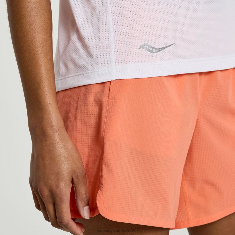 Saucony Women Stopwatch Graphic Singlet 8460X758 White Graphic