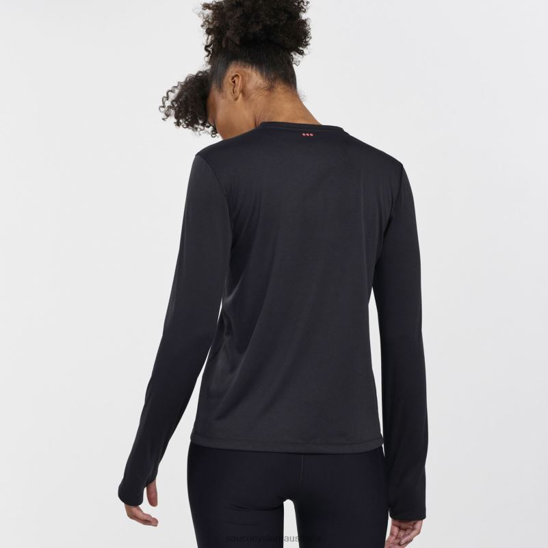 Saucony Women Stopwatch Long Sleeve 8460X741 Black
