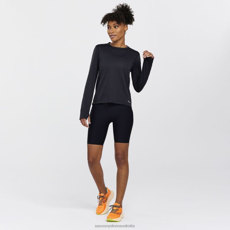 Saucony Women Stopwatch Long Sleeve 8460X741 Black