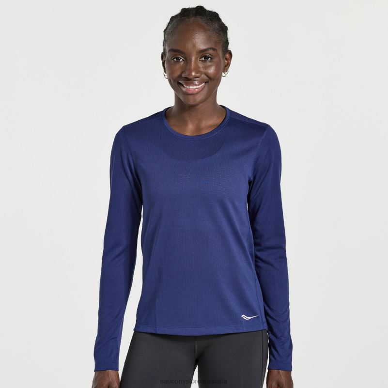 Saucony Women Stopwatch Long Sleeve 8460X747 Sodalite