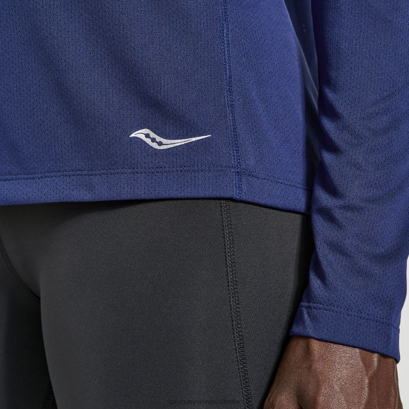 Saucony Women Stopwatch Long Sleeve 8460X747 Sodalite