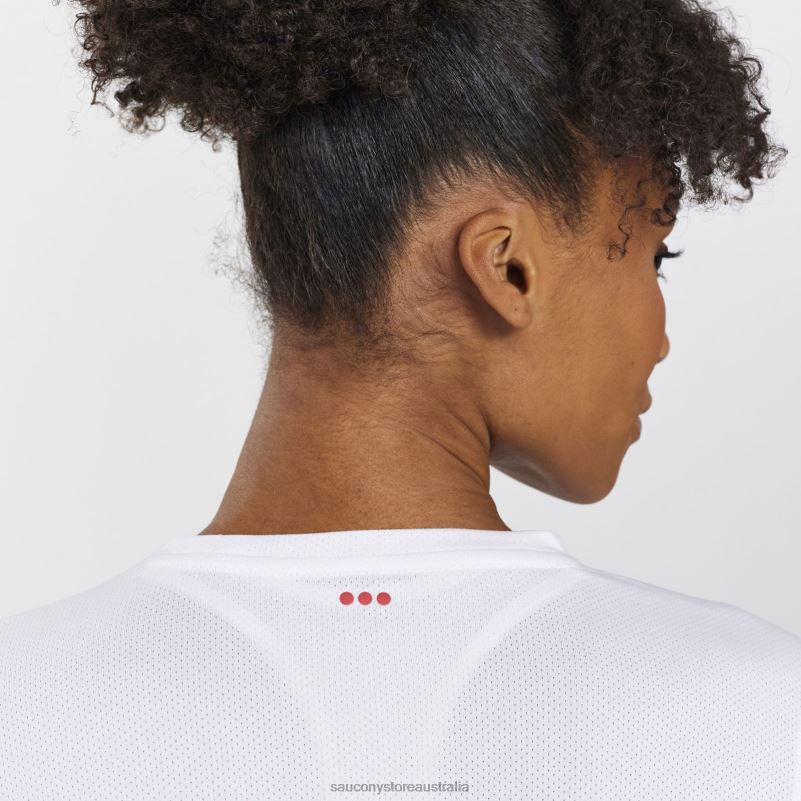 Saucony Women Stopwatch Long Sleeve 8460X748 White